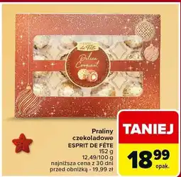 Carrefour Praliny czekoladowe ESPRIT DE FÊTE oferta