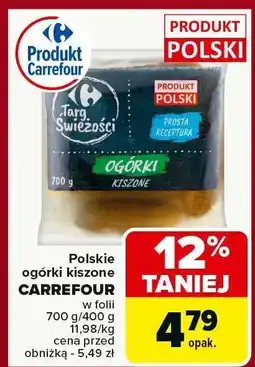 Carrefour Ogórki kiszone CARREFOUR oferta