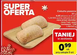 Carrefour Ciabatta pszenna Carrefour oferta
