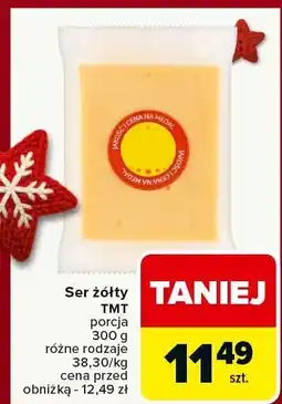 Carrefour Ser żółty TMT różne rodzaje oferta