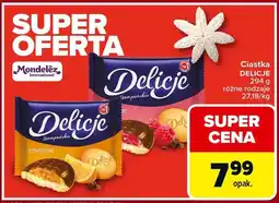 Carrefour Ciastka DELICJE różne rodzaje Mondelez oferta