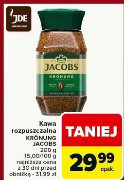 Carrefour Kawa rozpuszczalna KRONUNG JACOBS 200g oferta