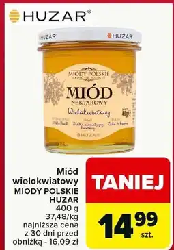 Carrefour Miód wielokwiatowy MIODY POLSKIE HUZAR 400g oferta