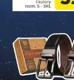 Carrefour Pasek skórzany męski w pudełku oferta