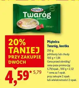Lidl Piątnica Twaróg, kostka oferta