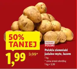 Lidl Polskie ziemniaki jadalne myte luzem oferta