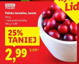 Lidl Polska żurawina, luzem oferta