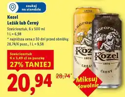 Lidl Kozel Ležák lub Černy oferta