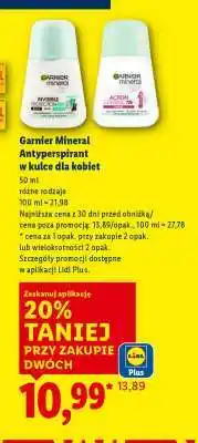 Lidl Garnier Mineral Antyperspirant w kulce dla kobiet oferta