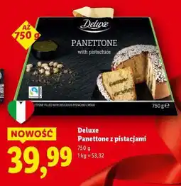 Lidl Deluxe Panettone z pistacjami oferta