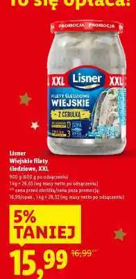 Lidl Lisner Wiejskie filety śledziowe, XXL oferta