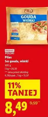Lidl PILOS Ser gouda, wiórki oferta