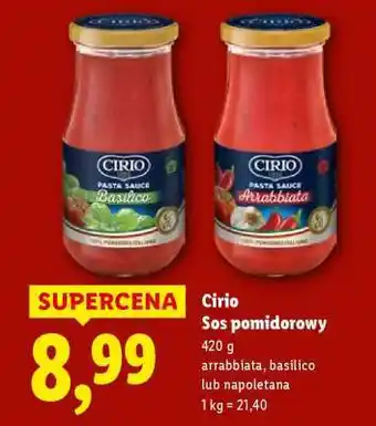 Lidl CIRIO Sos pomidorowy oferta