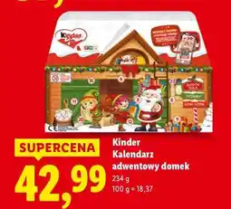 Lidl Kinder kalendarz adwentowy domek oferta