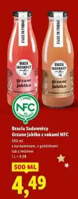 Lidl Bracia Sadownicy Grzane jabłko z sokami NFC oferta