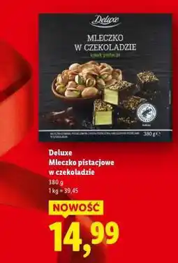Lidl Deluxe Mleczko pistacjowe w czekoladzie oferta