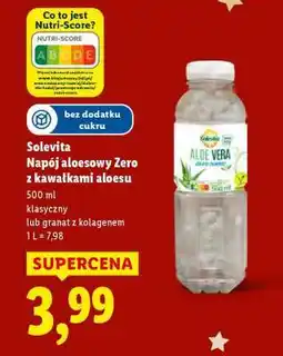Lidl Solevita Napój aloesowy Zero z kawałkami aloesu oferta