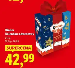 Lidl Kinder kalendarz adwentowy oferta