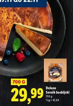 Lidl DELUXE Sernik baskijski oferta