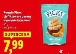 Lidl Pergale Picks Liofilizowane banany w polewie kakaowej oferta