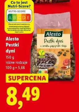 Lidl ALESTO Pestki dyni oferta