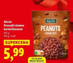 Lidl Alesto Orzeszki ziemne karmelizowane oferta