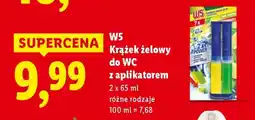 Lidl W5 Krążek żelowy do WC z aplikatorem oferta