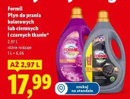 Lidl Formil Płyn do prania kolorowych lub ciemnych i czarnych tkanin oferta
