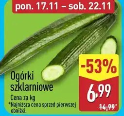 ALDI Ogórki szklarniowe oferta
