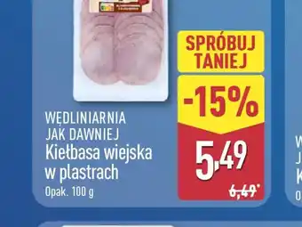 ALDI Wędliniarnia Jak Dawniej Szynka/polędwica swojska oferta
