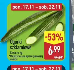 ALDI Ogórki szklarniowe oferta