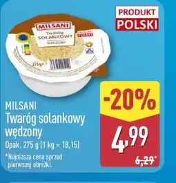 ALDI MILSANI Twaróg solankowy wędzony oferta