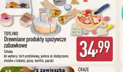 ALDI Drewniane produkty spożywcze zabawkowe oferta