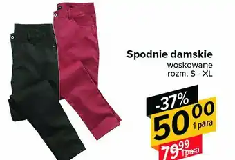 Carrefour Spodnie damskie woskowane 1 SZT oferta