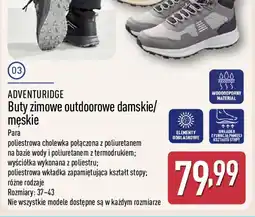 ALDI ADVENTURIDGE Buty zimowe outdoorowe oferta