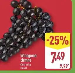 ALDI Winogrona oferta