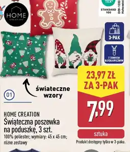 ALDI Swiąteczna poszewka na poduszkę oferta