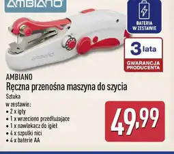 ALDI AMBIANO Ręczna przenośna maszyna do szycia oferta