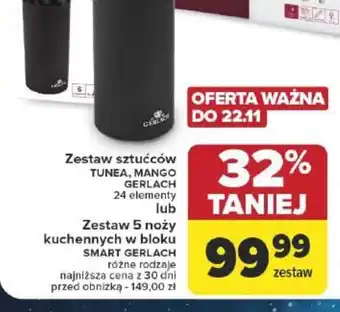 Zestaw sztućców lub Zestaw 5 noży kuchennych w bloku