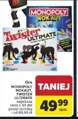 Carrefour Gra MONOPOLY NOKAUT, TWISTER ULTIMATE oferta