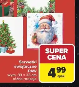 Carrefour Serwetki świąteczne oferta