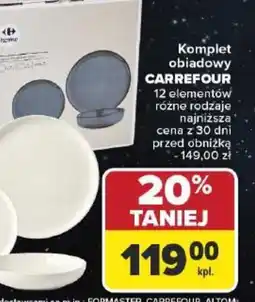 Carrefour Komplet obiadowy CARREFOUR oferta