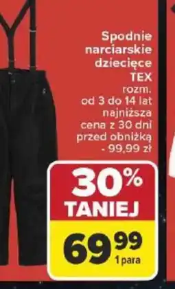 Carrefour Spodnie narciarskie dziecięce oferta