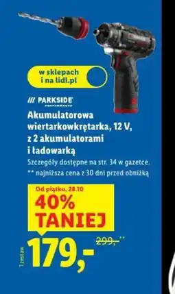 Lidl Akumulatorowa wiertarkowkrętarka oferta
