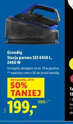 Lidl Grundig Stacja parowa SIS 6450 L oferta