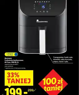 Lidl MASTERPRO Frytkownica beztłuszczowa Air Fryer oferta