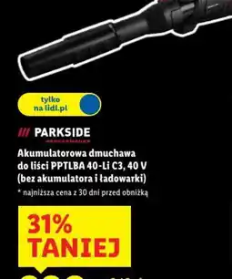Lidl Akumulatorowa dmuchawa do liści oferta