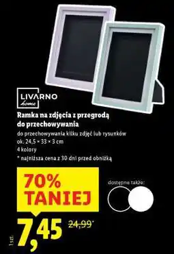 Lidl Ramka na zdjęcia z przegrodą do przechowywania oferta