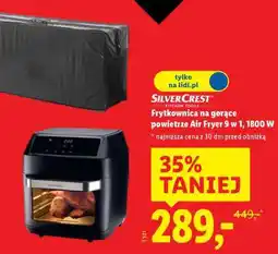 Lidl SilverCrest Frytkownica na gorące powietrze Air Fryer 9 w 1, 1800 W oferta
