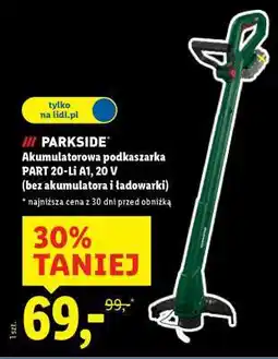Lidl PARKSIDE Akumulatorowa podkaszarka PART 20-Li A1, 20 V oferta